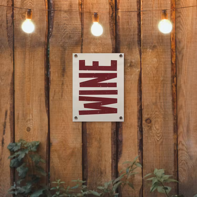 Tuinposter - Wine - Red - Decoratie - Japandi — 2