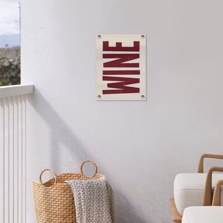 Tuinposter - Wine - Red - Decoratie - Japandi — 3