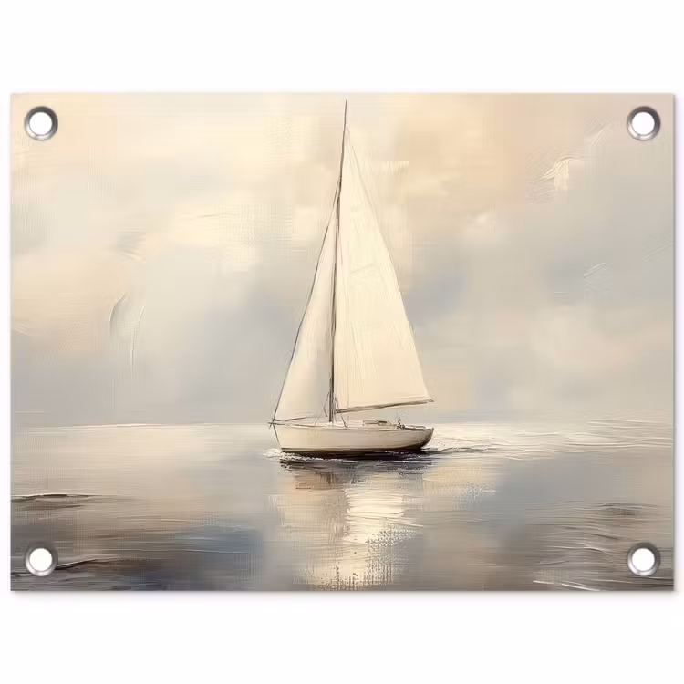 Tuinposter - Zeilschip - Zee - Bewolkt — 1