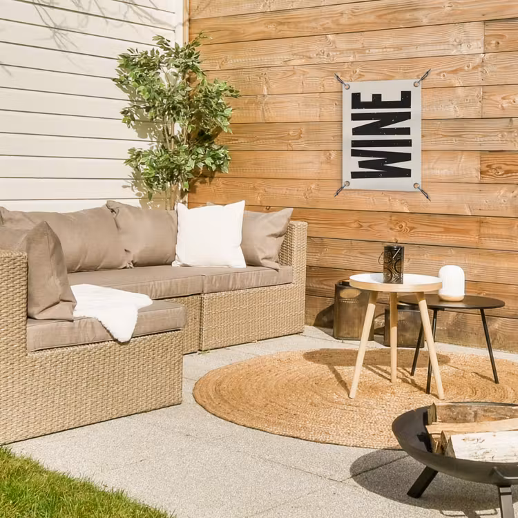 Tuinposter - Zwart - Wijn - Decoratie - Vintage — 4