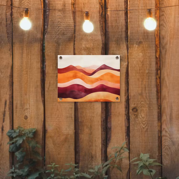 Tuinposter - Abstract - Landschap - Golven — 2