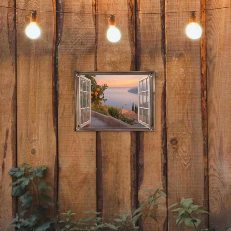 Tuinposter - Doorkijk - Uitzicht - Meer - Landschap — 2