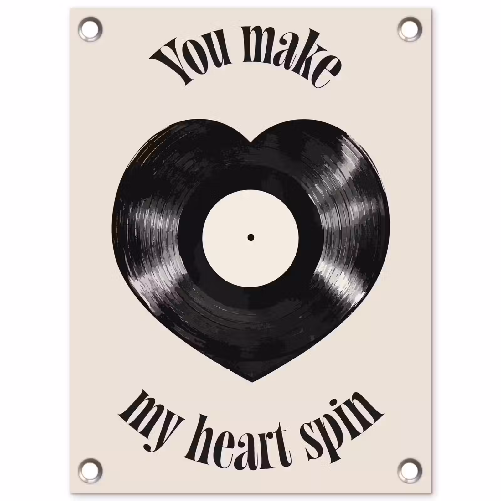 Tuinposter - Love - Muziek - Quote — 1