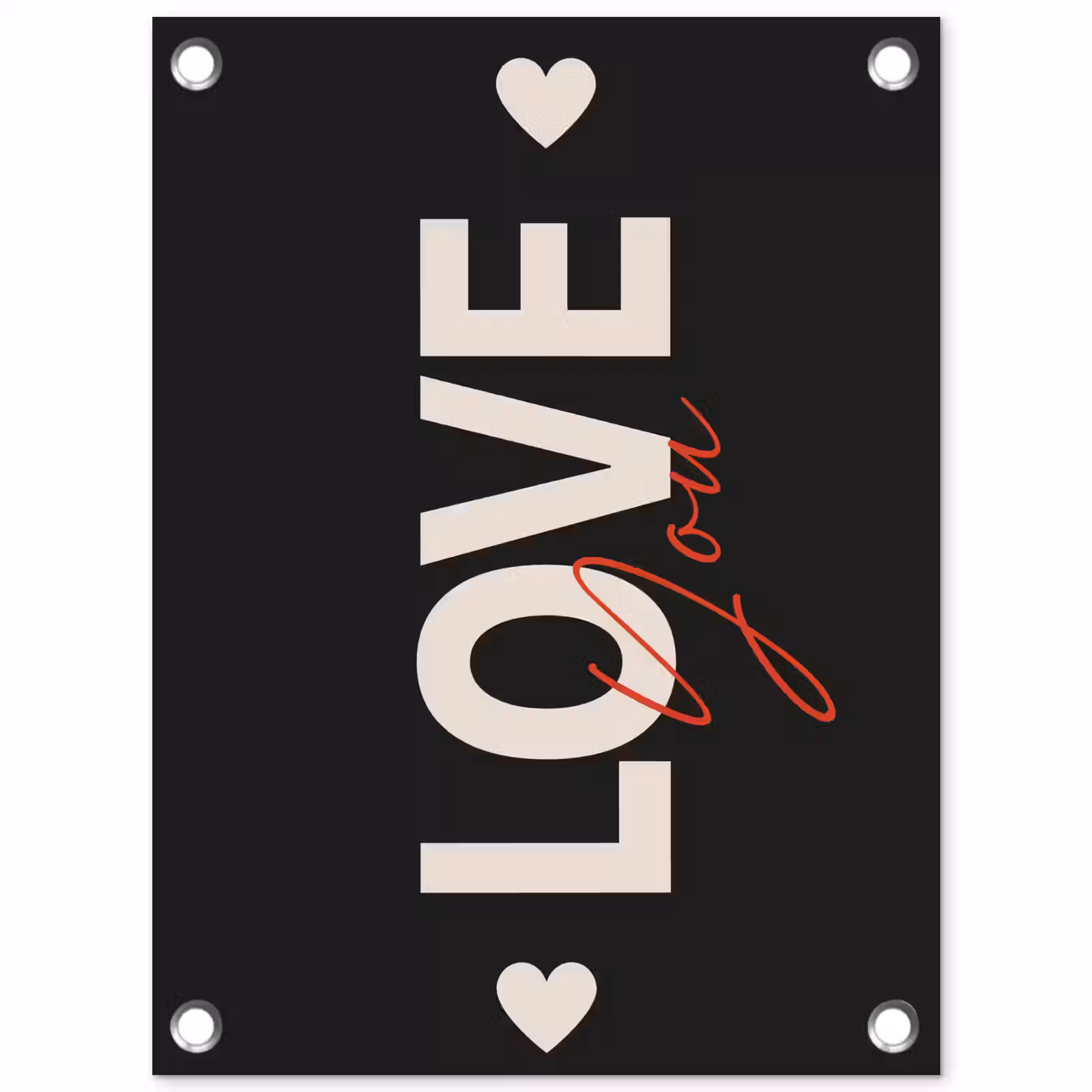 Tuinposter - Love - Rood - Valentijn — 1