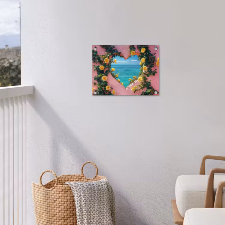 Tuinposter - Hart - Zee - Muur — 3