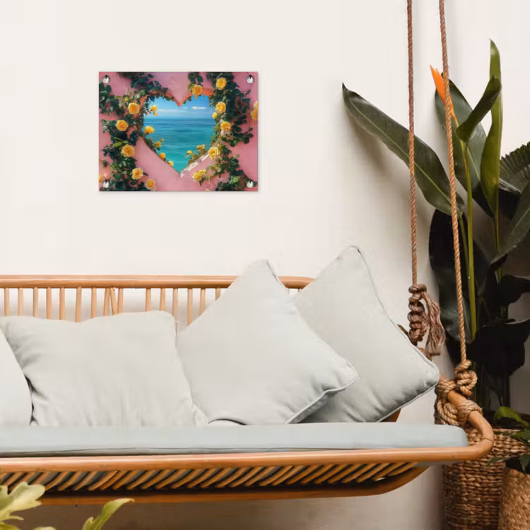 Tuinposter - Hart - Zee - Muur — 5
