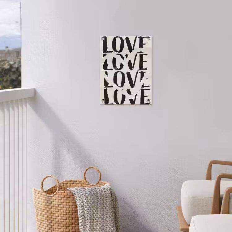 Tuinposter - Love - Hart - Beige — 3