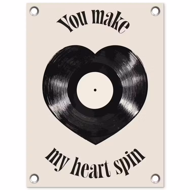 Tuinposter - Love - Muziek - Quote — 1