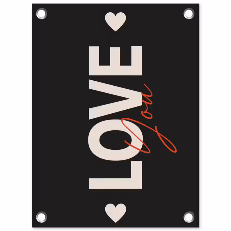 Tuinposter - Love - Rood - Valentijn — 1