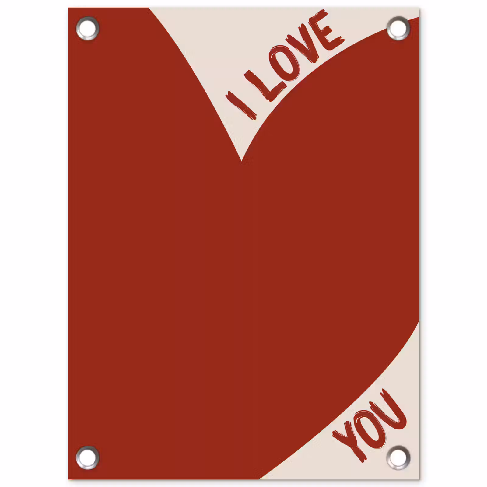 Tuinposter - Loveyou - Rood - Hart — 1