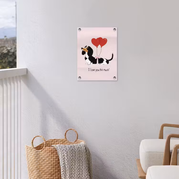 Tuinposter - Hond - Teckel - Valentijn - Love — 3