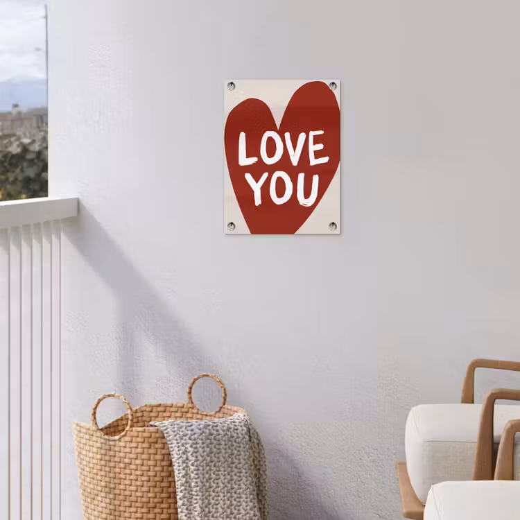 Tuinposter - Loveyou - Hart - Rood — 3