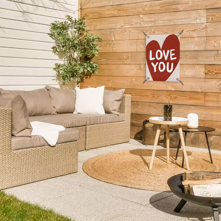Tuinposter - Loveyou - Hart - Rood — 4