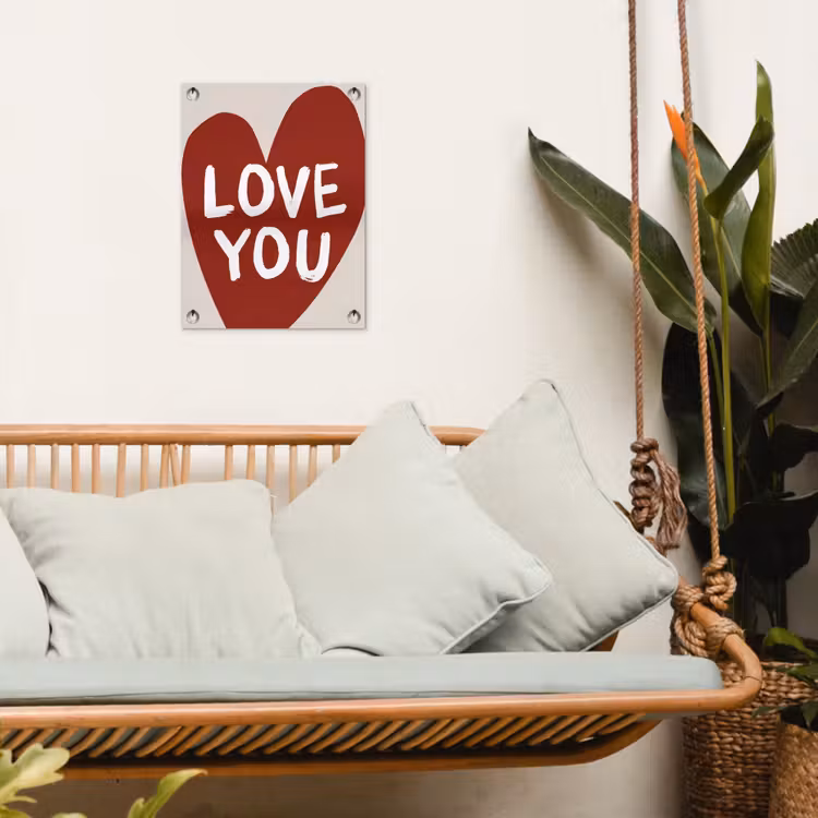Tuinposter - Loveyou - Hart - Rood — 5