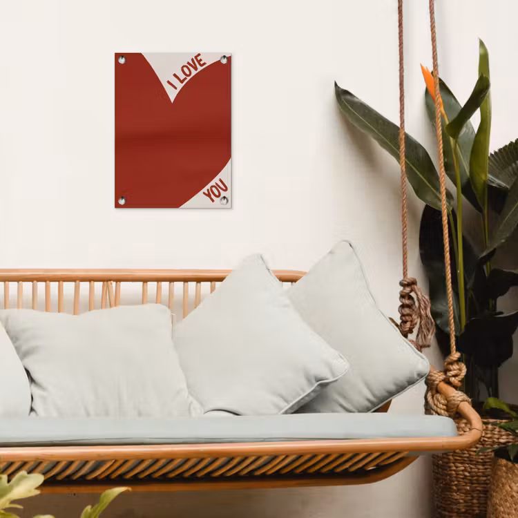 Tuinposter - Loveyou - Rood - Hart — 5