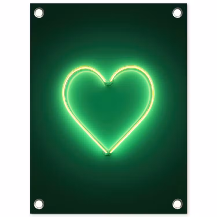 Tuinposter - Neon - Groen - Licht — 1