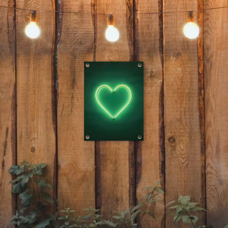 Tuinposter - Neon - Groen - Licht — 2