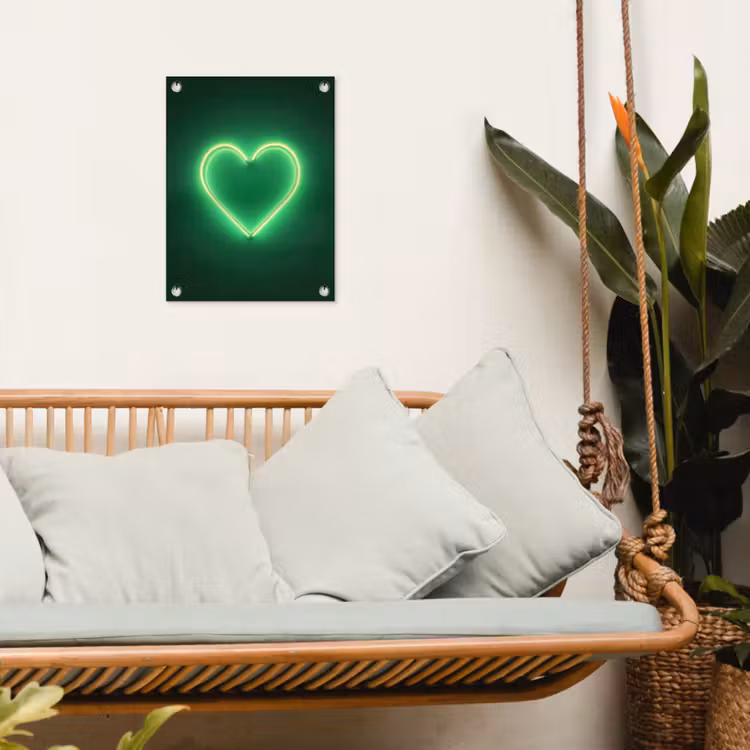 Tuinposter - Neon - Groen - Licht — 5