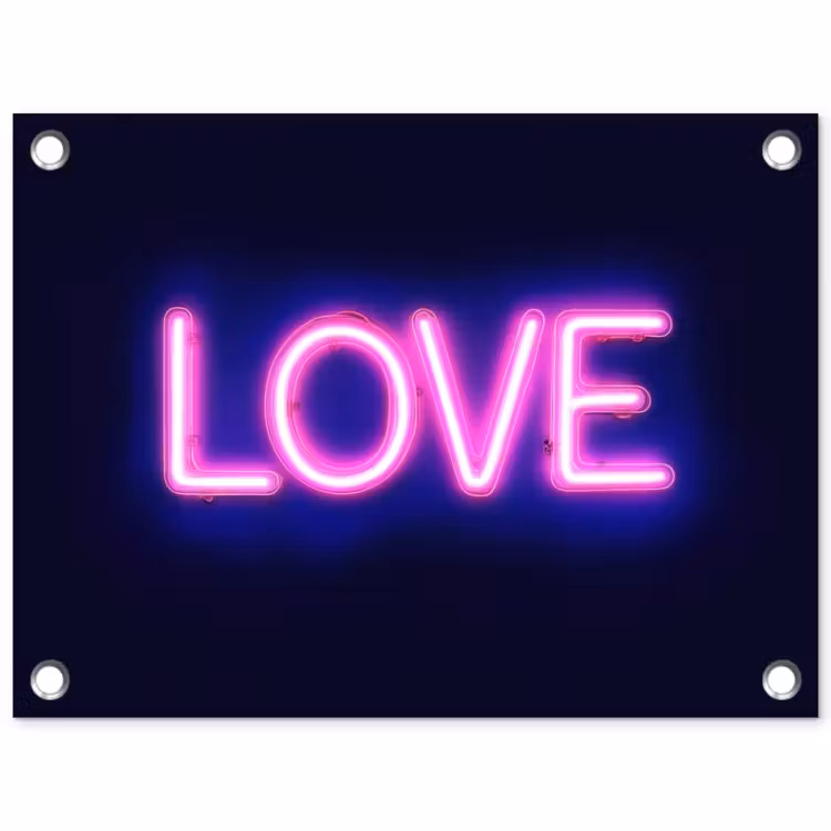 Tuinposter - Neon - Love - Valentijn — 1