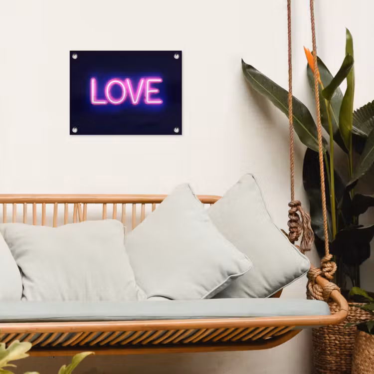 Tuinposter - Neon - Love - Valentijn — 5
