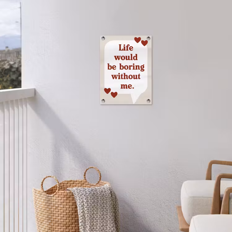 Tuinposter - Quote - Tekstballon - Hartjes — 3