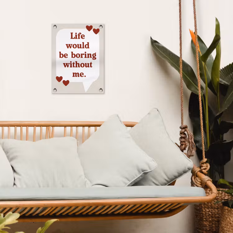 Tuinposter - Quote - Tekstballon - Hartjes — 5