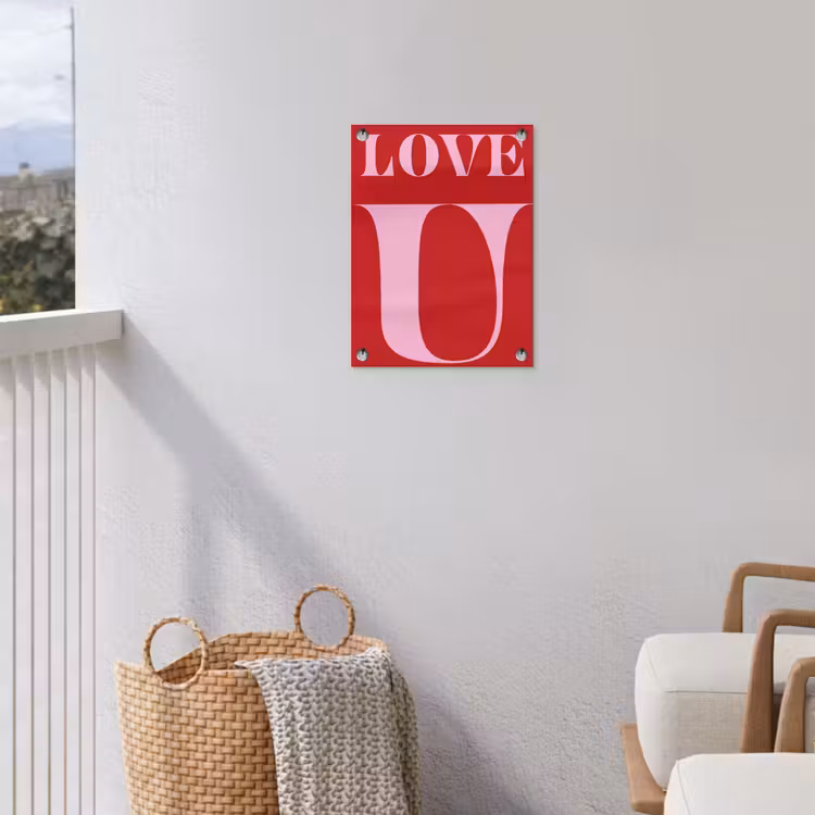 Tuinposter - Rood - Love - Valentijn - Roze — 3