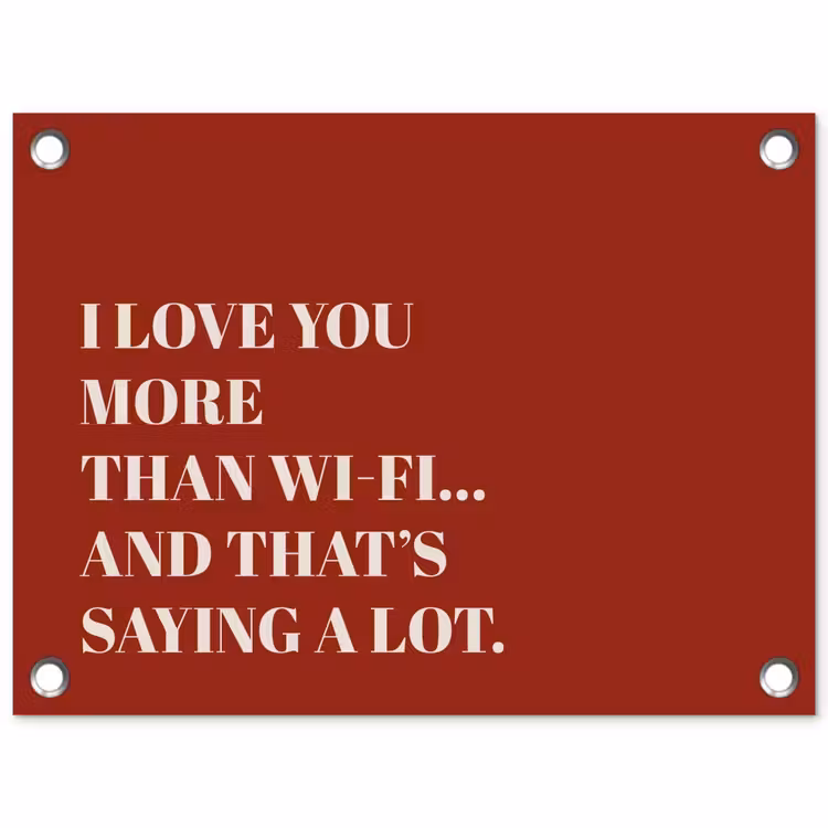 Tuinposter - Rood - Quote - Liefde — 1