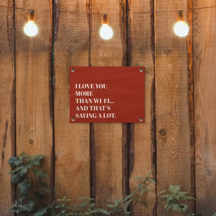 Tuinposter - Rood - Quote - Liefde — 2