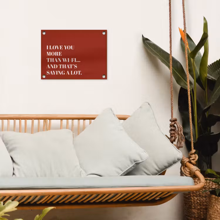 Tuinposter - Rood - Quote - Liefde — 5