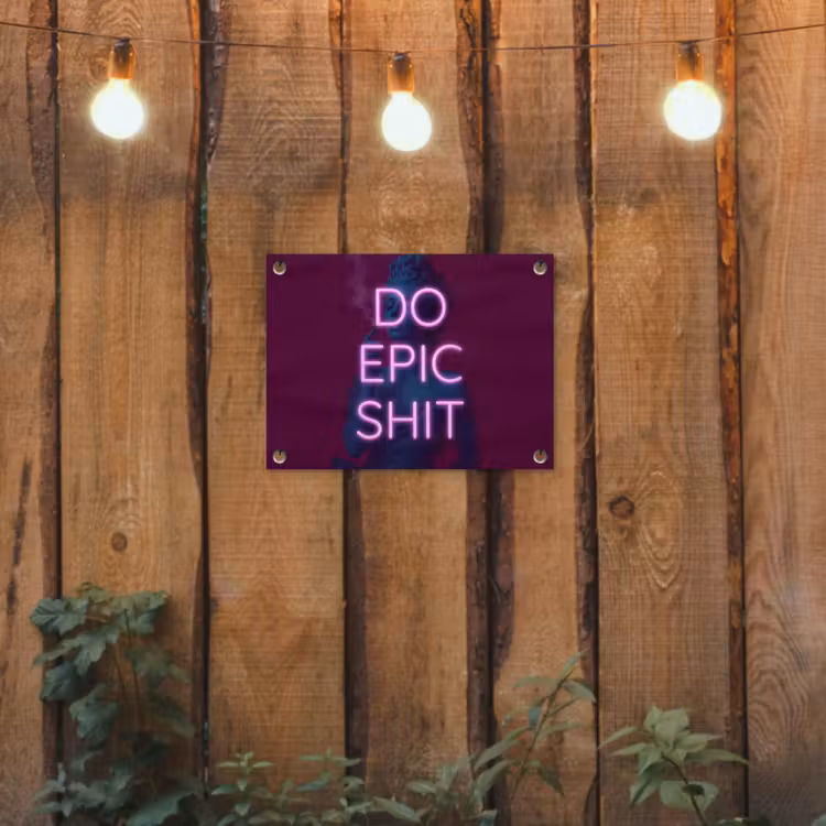 Tuinposter - Buste - Neon - LED - Letters — 2