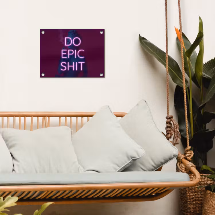 Tuinposter - Buste - Neon - LED - Letters — 5