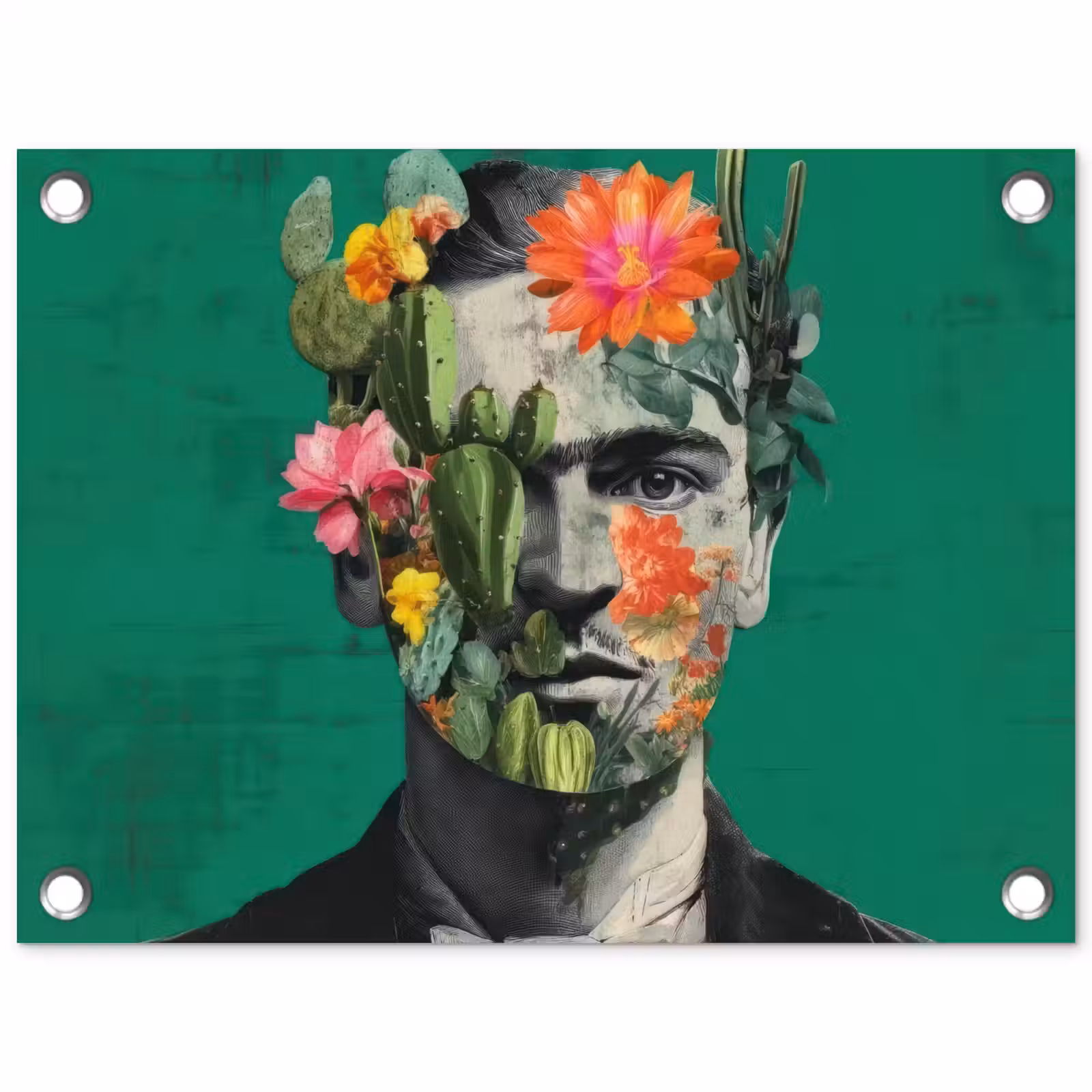 Tuinposter - Man - Planten - Groen — 1