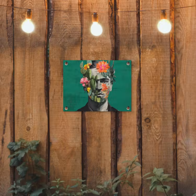 Tuinposter - Man - Planten - Groen — 2