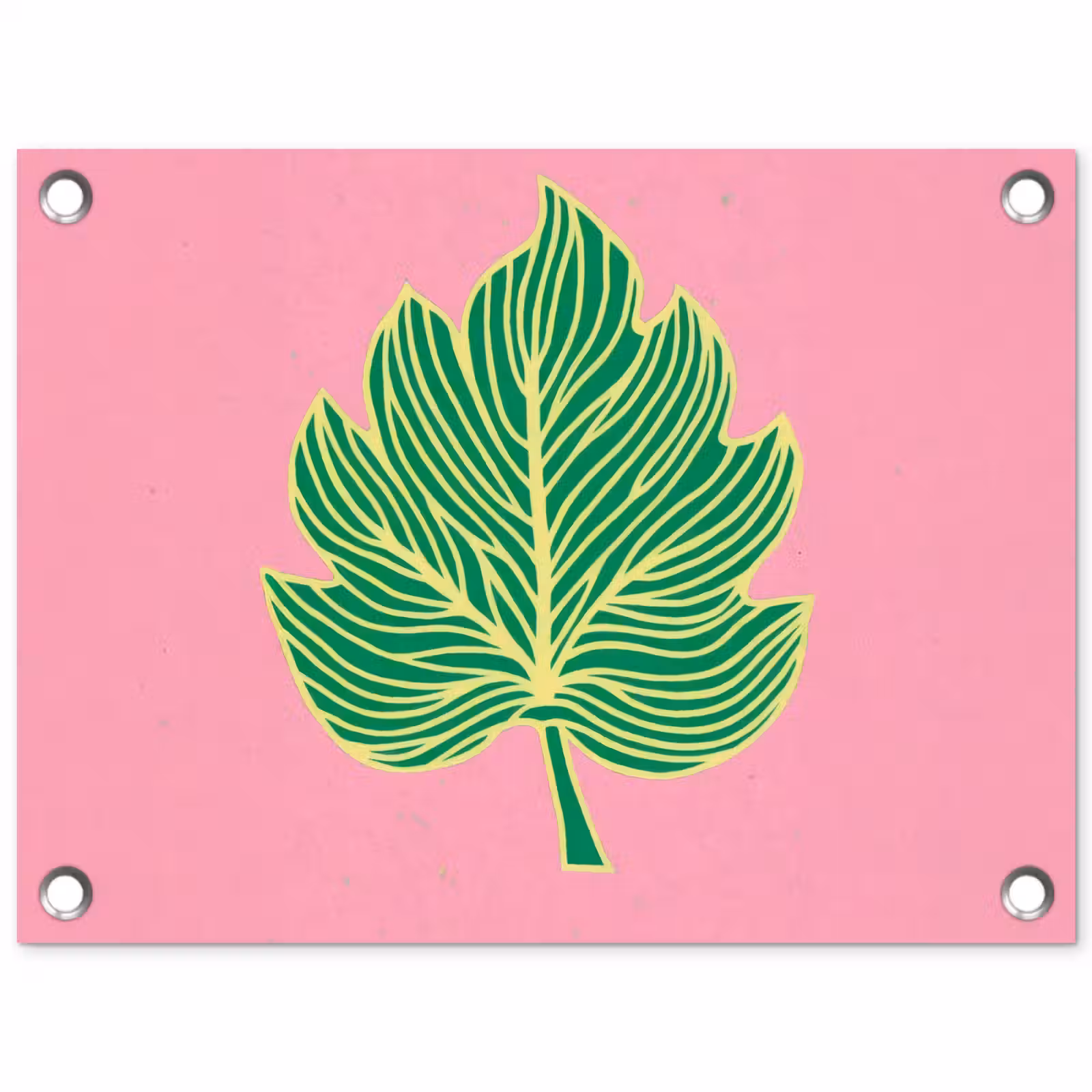 Tuinposter - Blad - Groen - Illustratie - Minimalistisch — 1