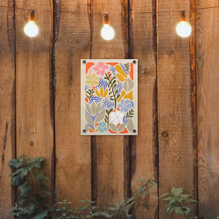 Tuinposter - Abstract - Bloemen - Bladeren — 2