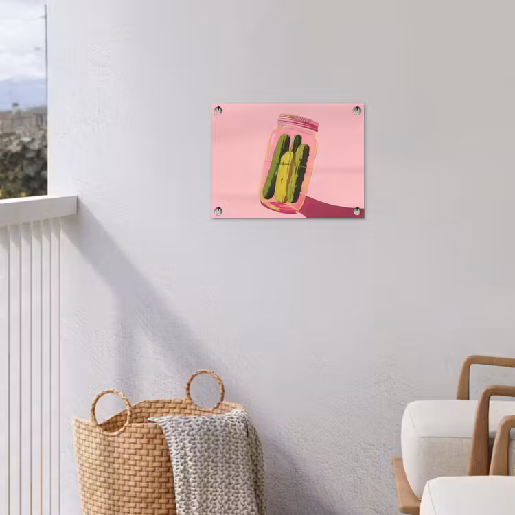 Tuinposter - Augurken - Pot - Schaduw - Roze — 3