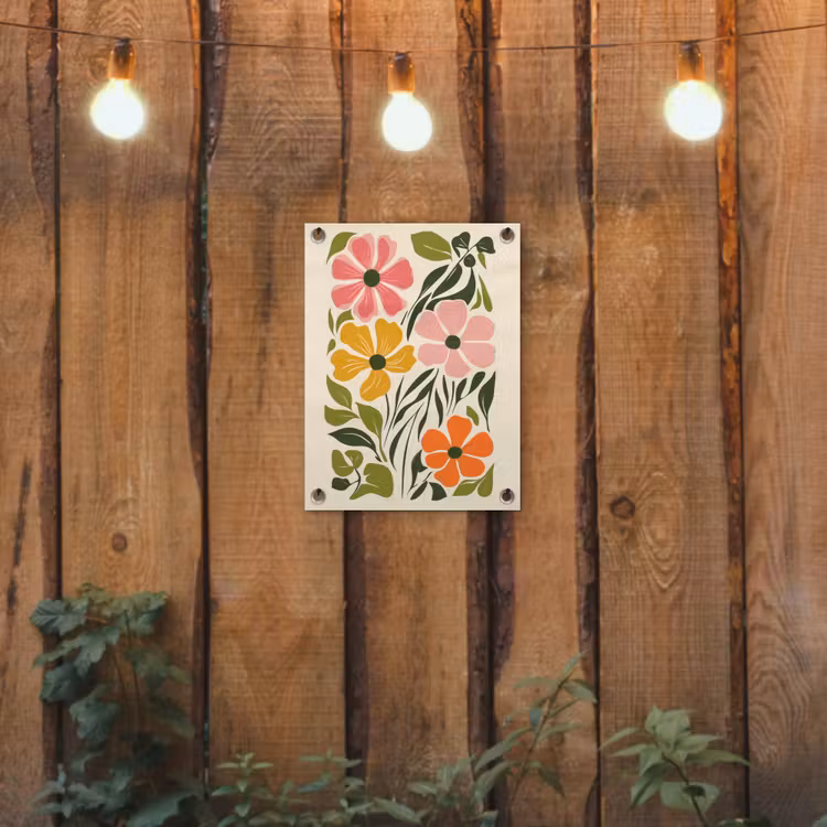 Tuinposter - Bloemen - Speels - Kleurrijk — 2