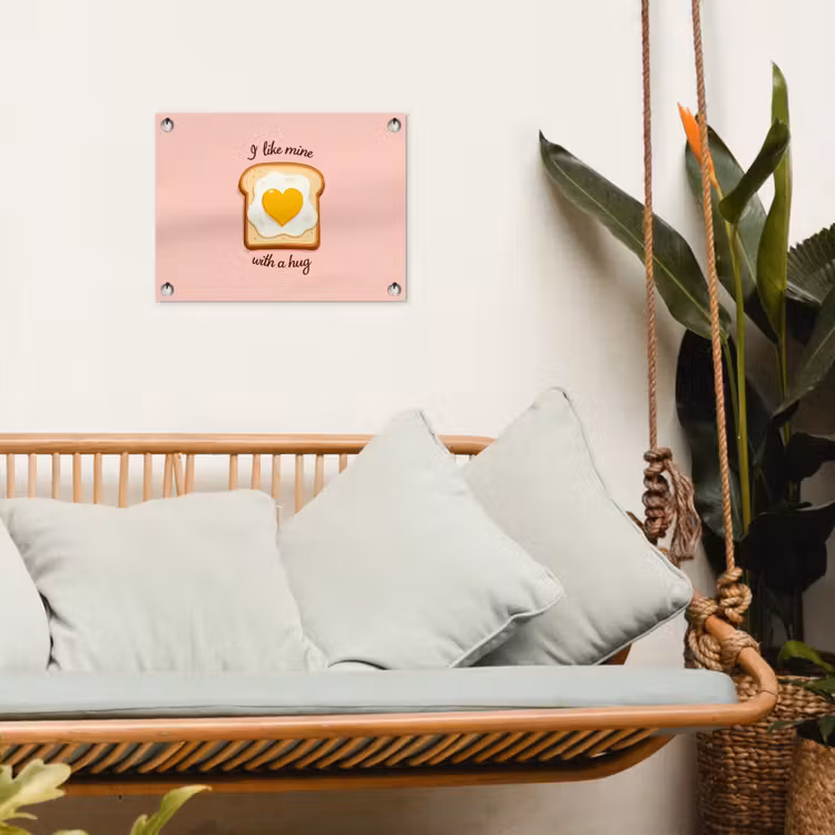 Tuinposter - Brood - Illustratie - Quote - Roze — 5