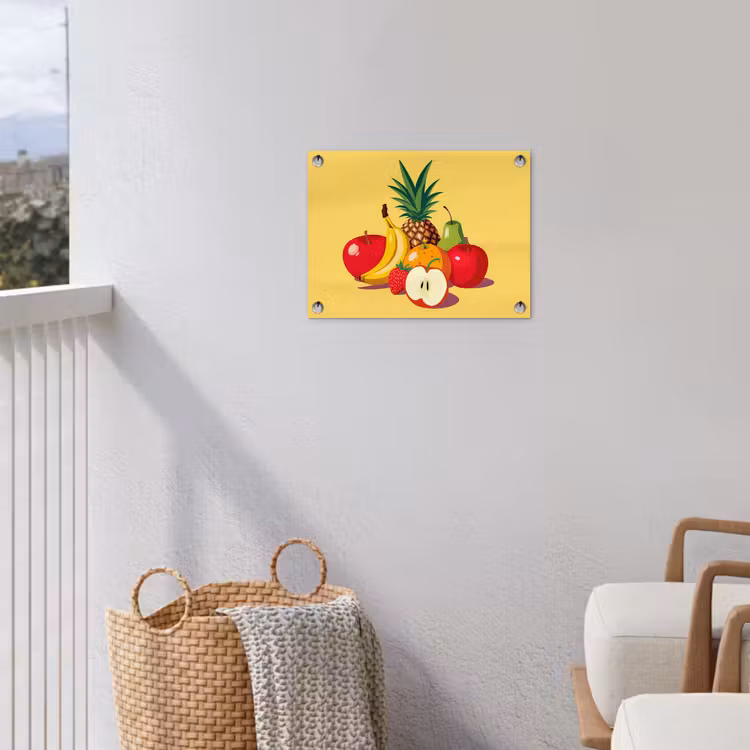 Tuinposter - Fruit - Illustratie - Kleurrijk — 3