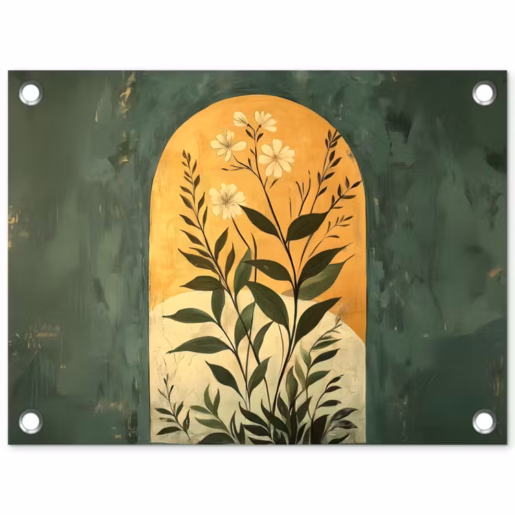 Tuinposter - Plant - Bloemen - Wit — 1