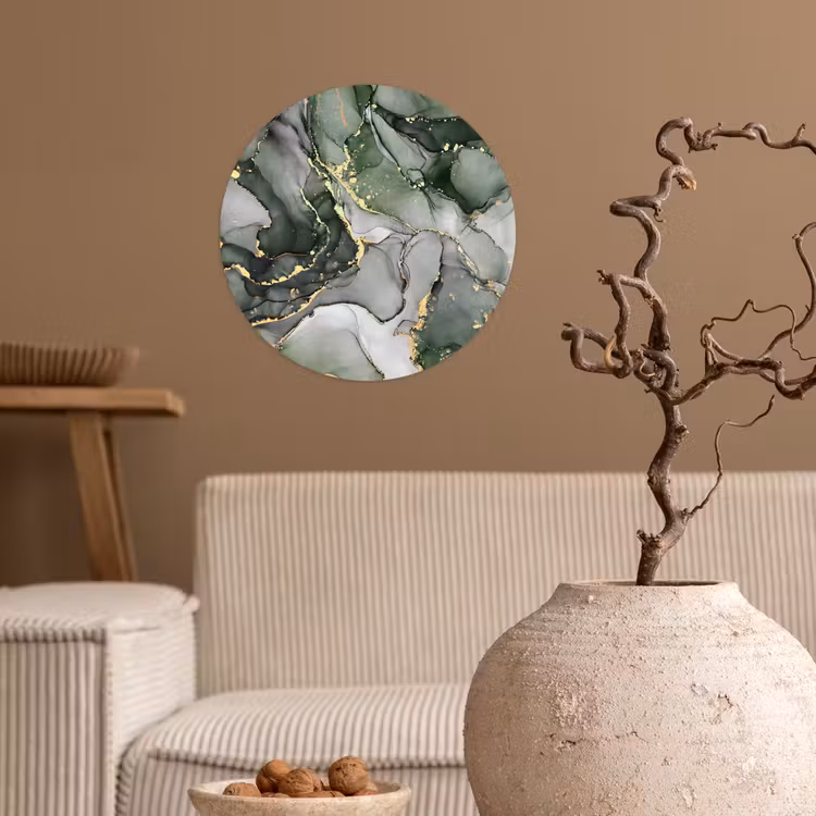 Behangcirkel - Luxe - Marmer - Groen — 2