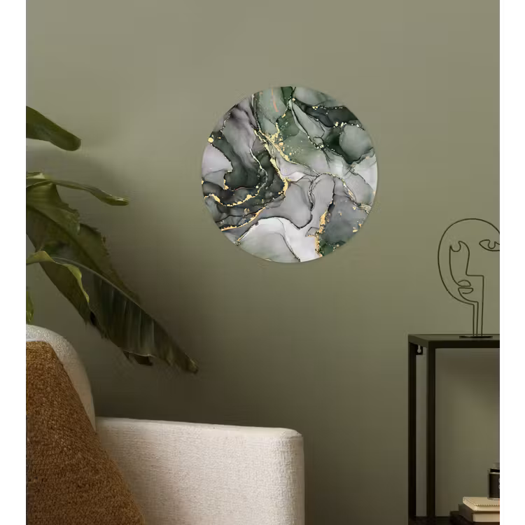 Behangcirkel - Luxe - Marmer - Groen — 3