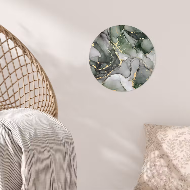Behangcirkel - Luxe - Marmer - Groen — 5