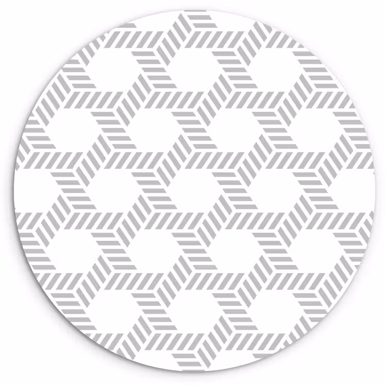 Muurcirkel glas - Grafisch - Patroon - Modern - Opvallend - Begrensd — 1