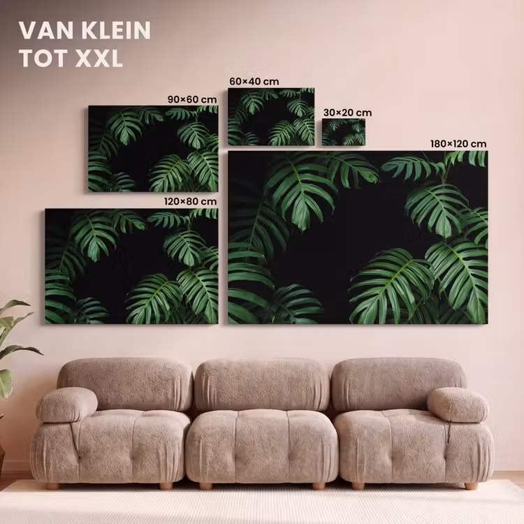 Canvas schilderij - Jungle - Planten - Monstera - Jongens - Meisjes - Kinderen — 8