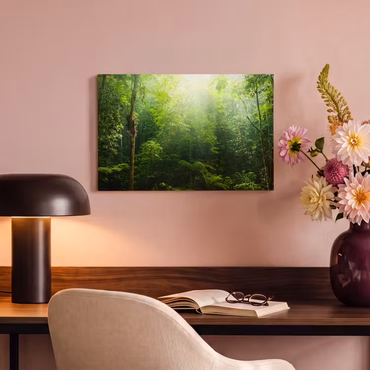 Canvas schilderij - Jungle - Zonlicht - Groen - Meisjes - Kinderen - Jongens — 6