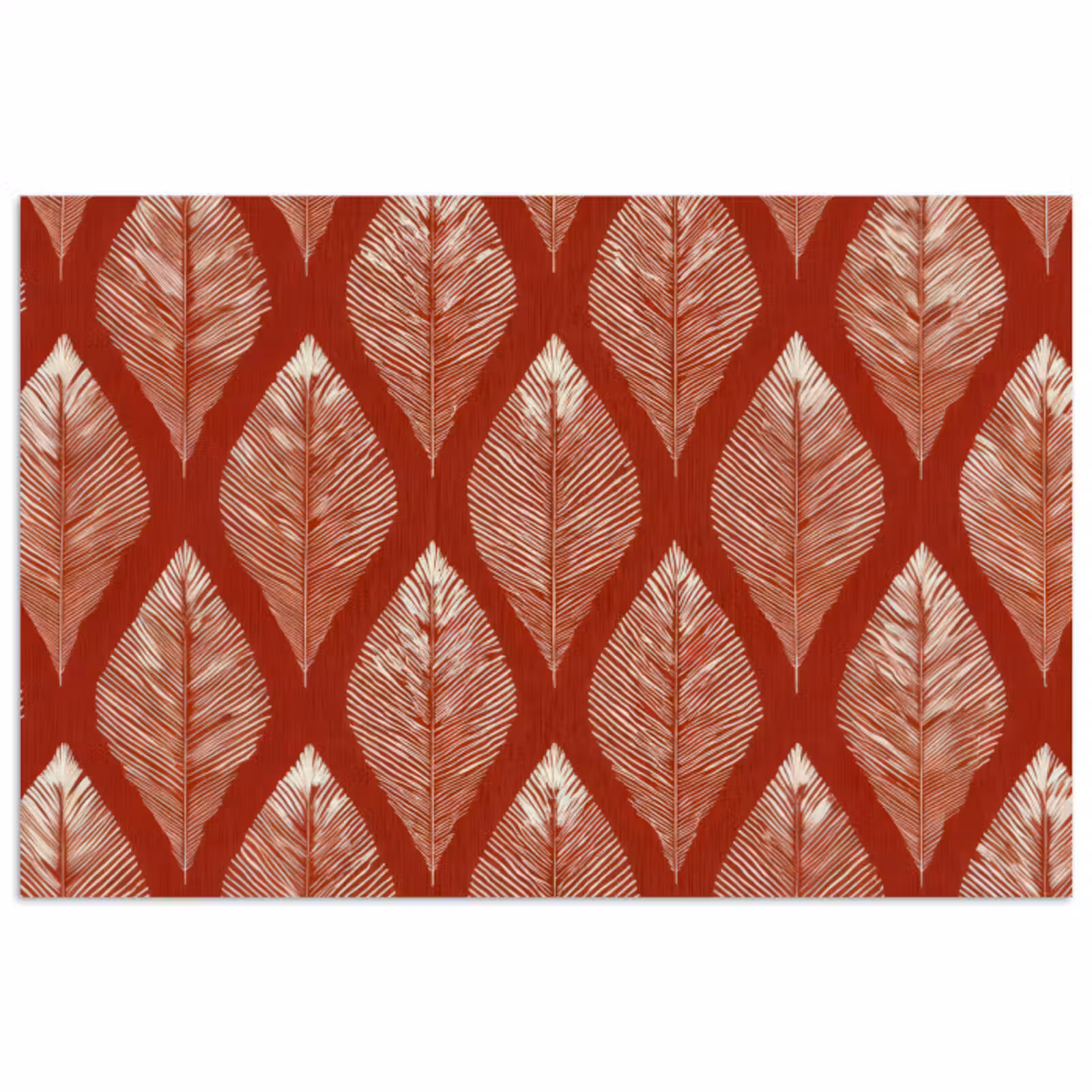 Poster – Bladeren - Rood - Elegant — 1