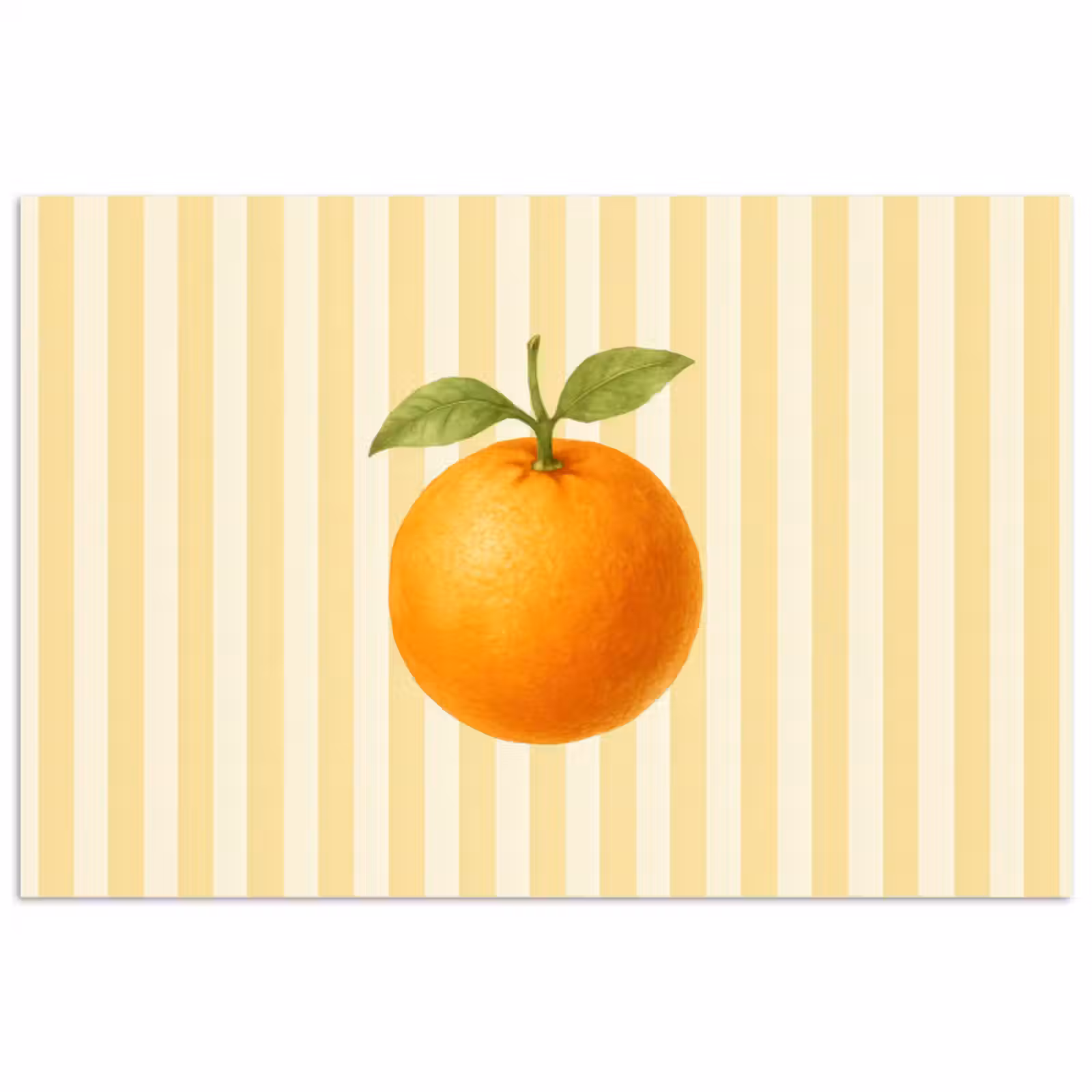 Poster – Sinaasappel - Strepen - Oranje - Zomers — 1
