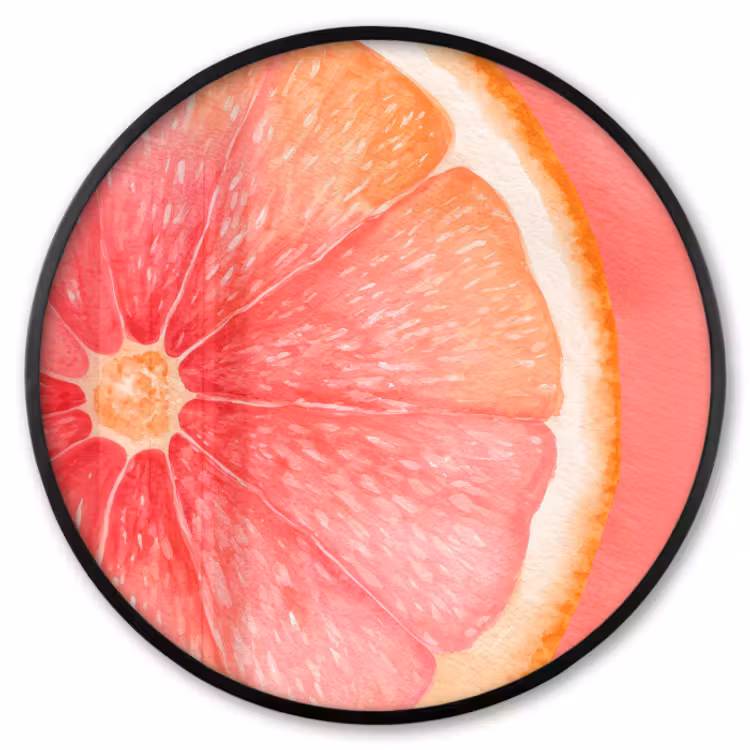 Fotolijst rond zonder passe partout - Grapefruit - Roze - Levendig — 1